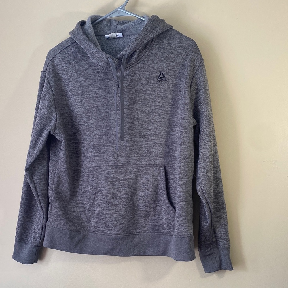 Reebok Gray Hoodie Sweatshirt
